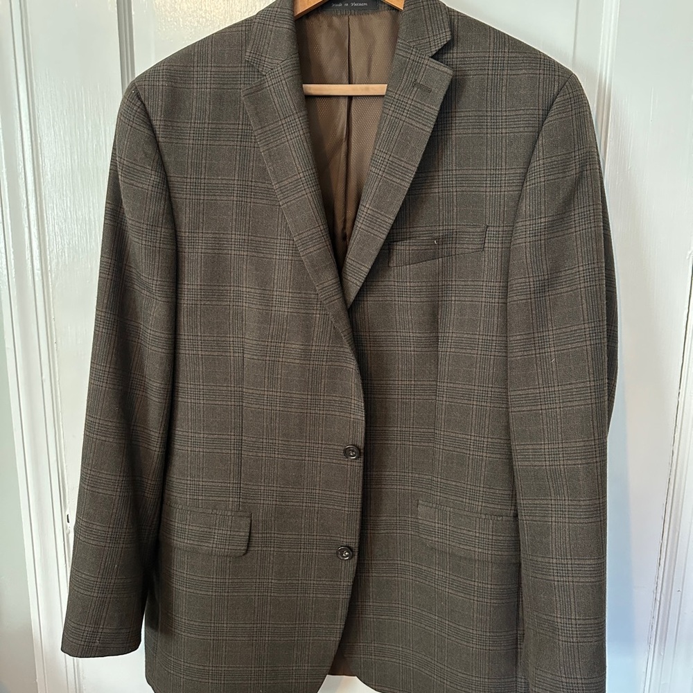Michael Kors Brown Checkered Blazer